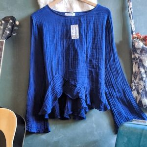 Boho Blue Shirt